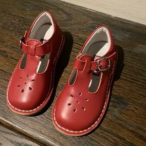 Red L’amour leather girls shoes size 8
